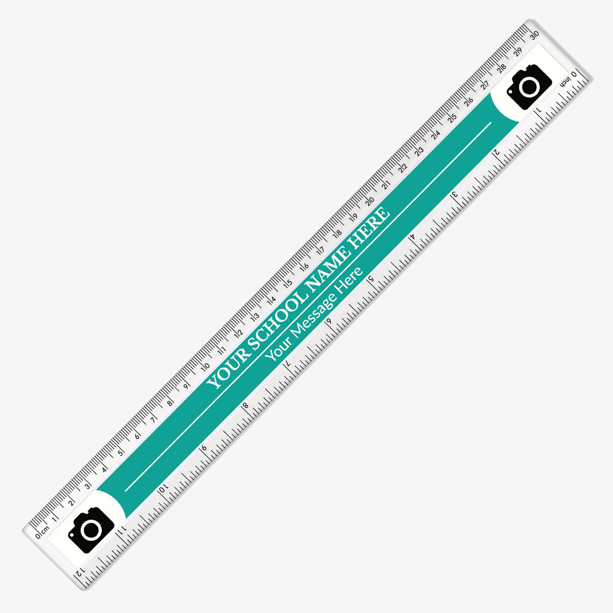 30cm Ruler Image Upload Your Own Double Image Ruler | 30cm | Personalised
