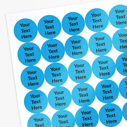 Text Only Sticker Personalised Text Only Stickers | 70 per sheet | 25mm