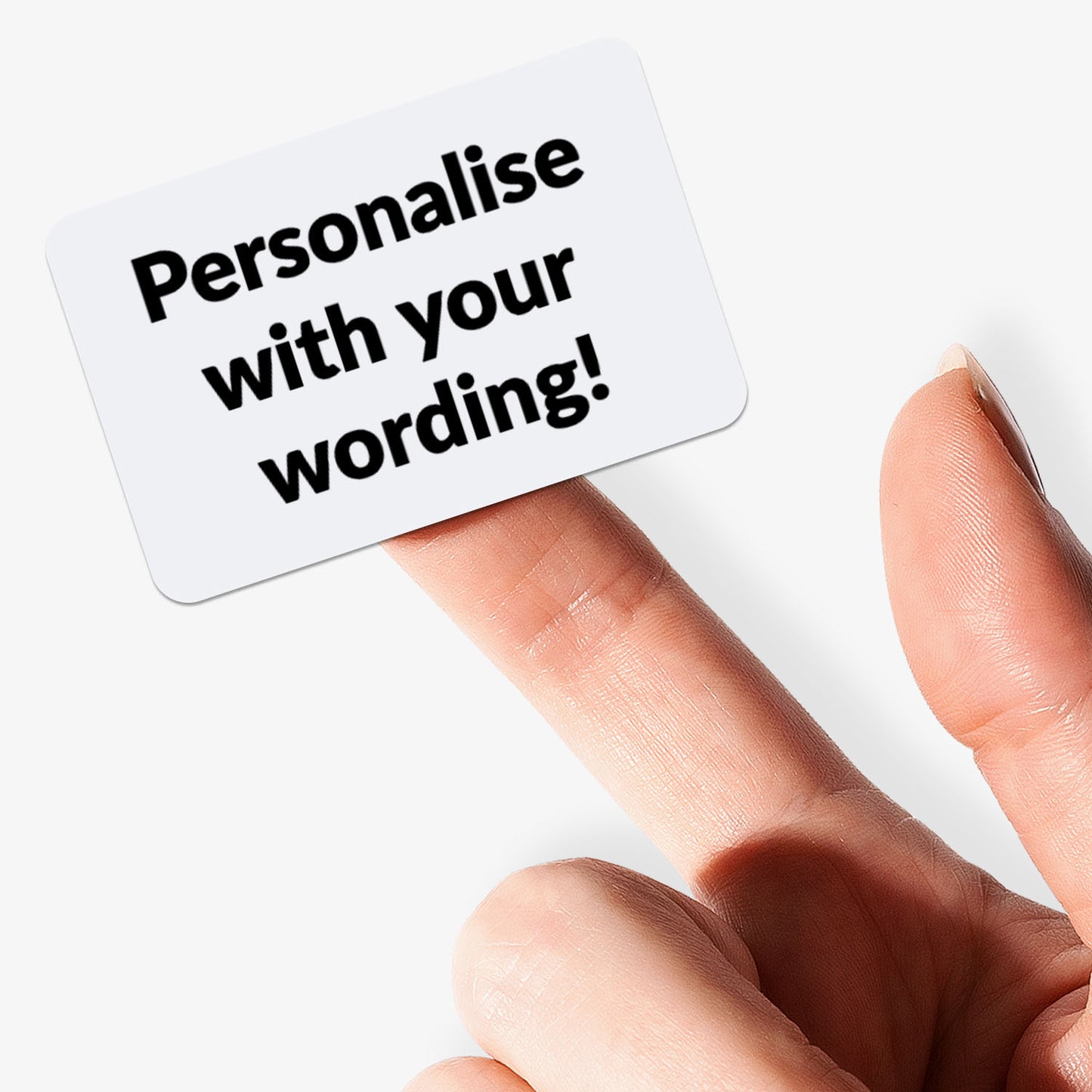 32 Personalised Text Stickers - 46 x 30mm