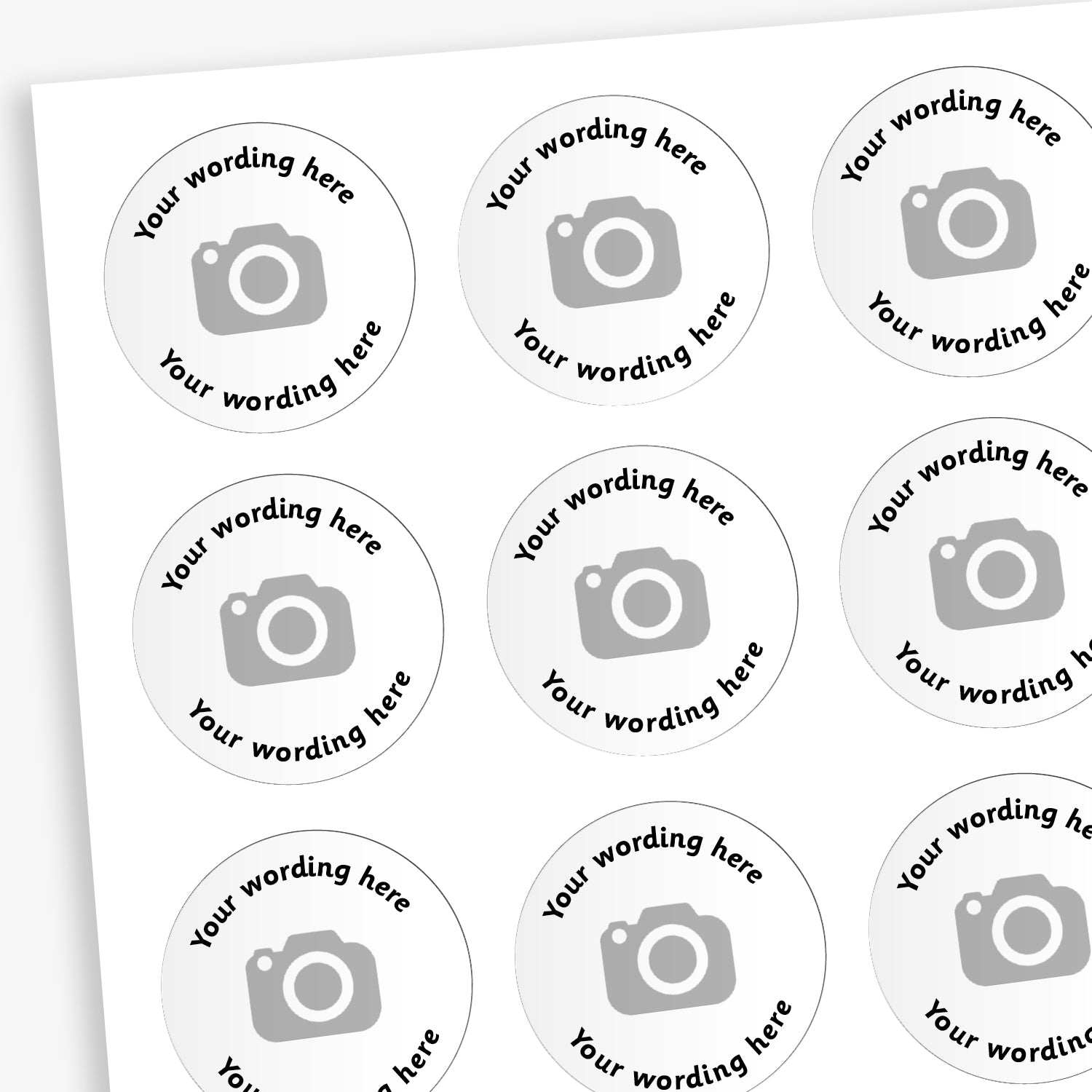 Personalised Upload Your Own Stickers | 70 per sheet | 25mm