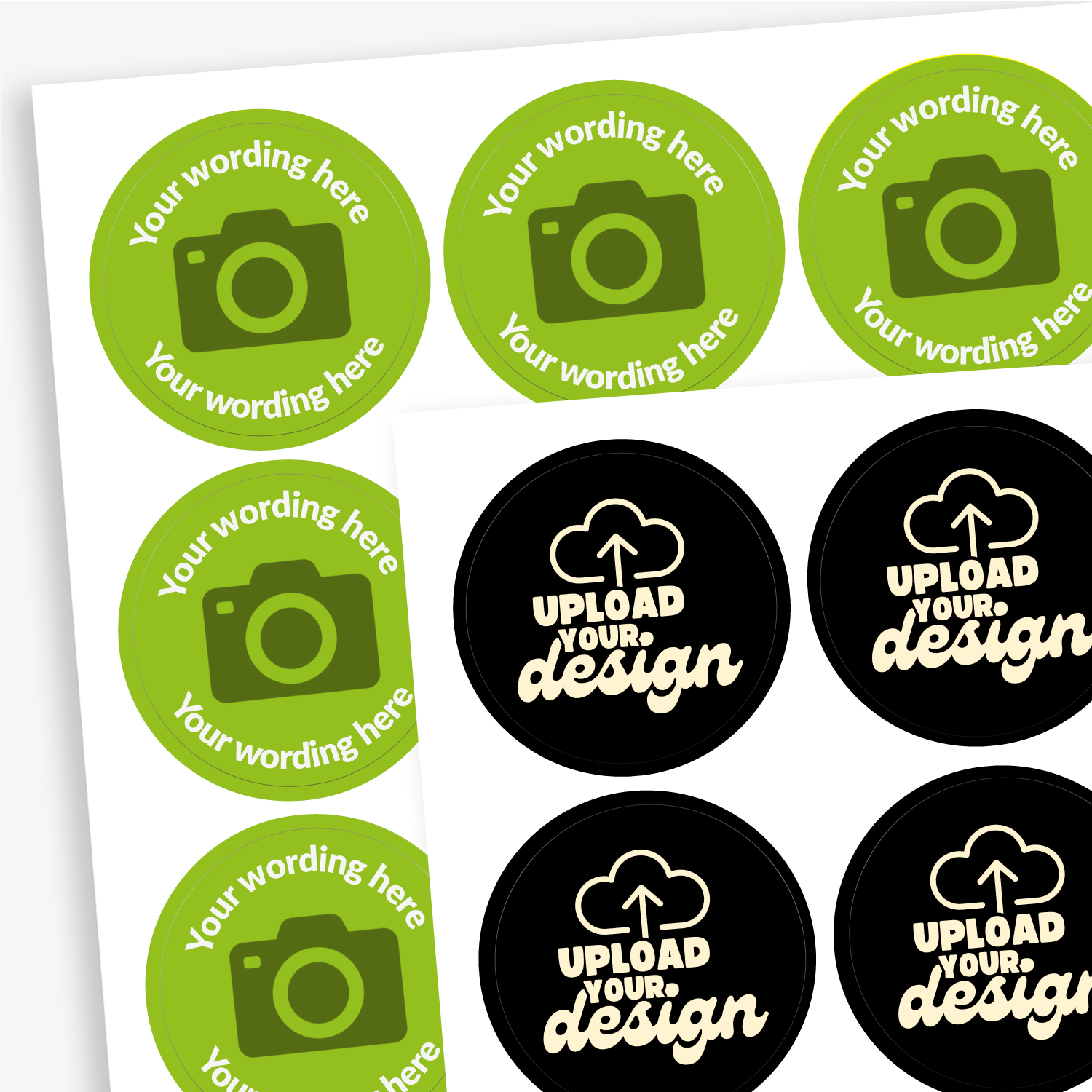 Personalised Upload Your Own Stickers | 70 per sheet | 25mm
