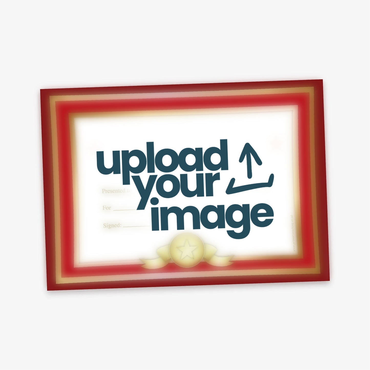 Upload Your Own Full Design Certificate - A5