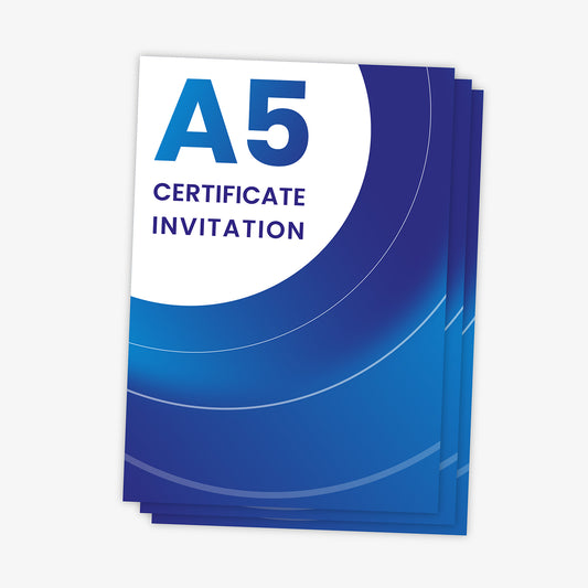 Upload Your Own Full Design Portrait Certificate - A5