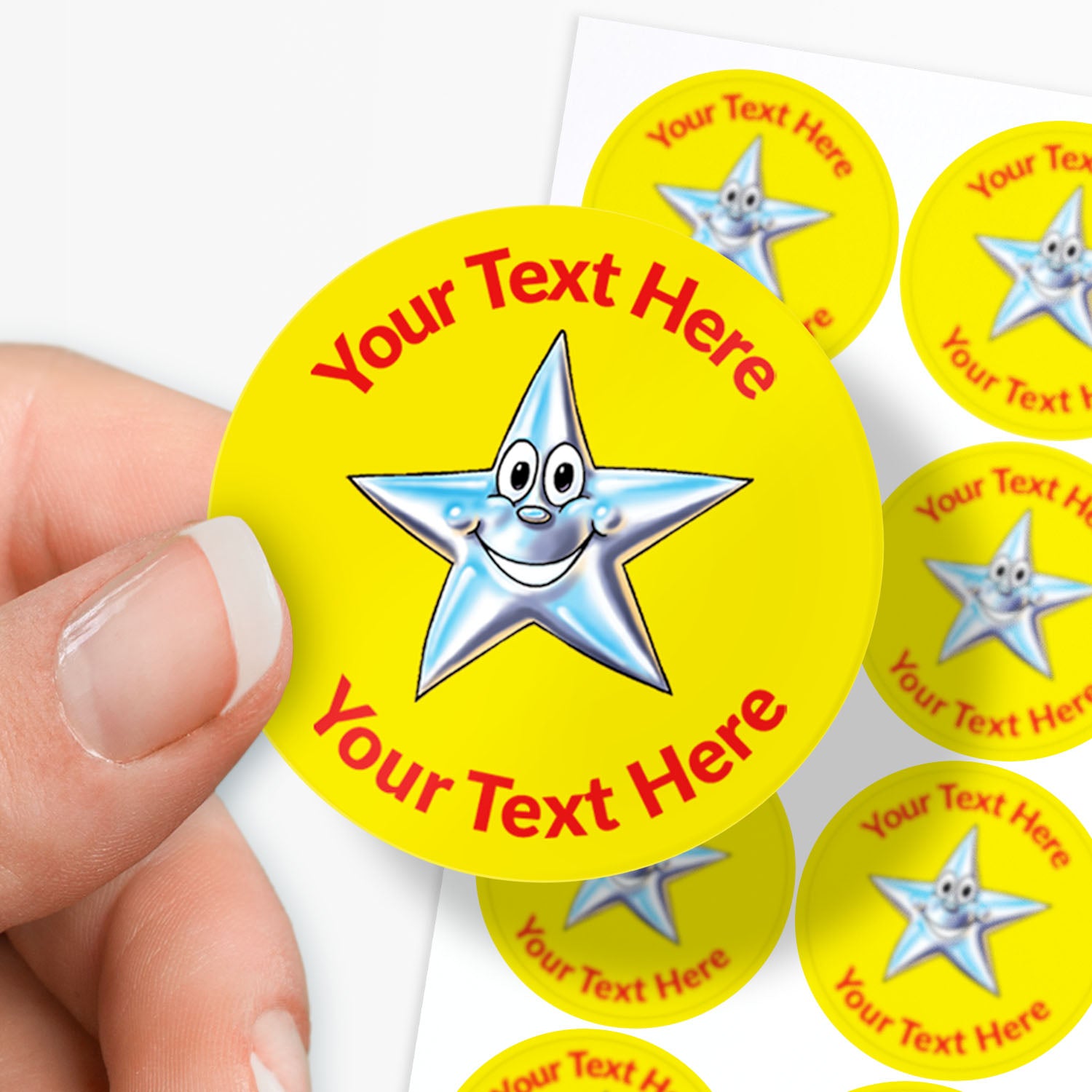 Personalised Star Stickers | Colour Choice | 35 Stickers