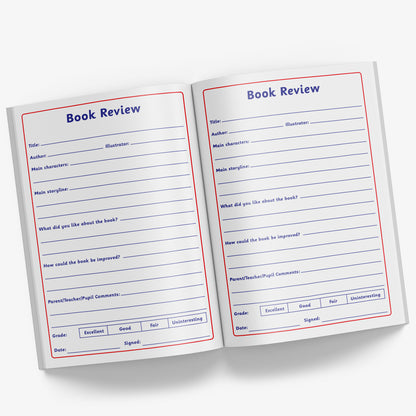 Pages Read Record Personalised Reading Record Book | Superstar Reader | A5