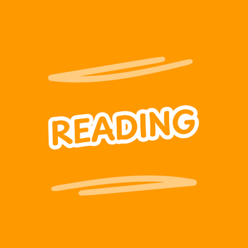 orange header saying Reading
