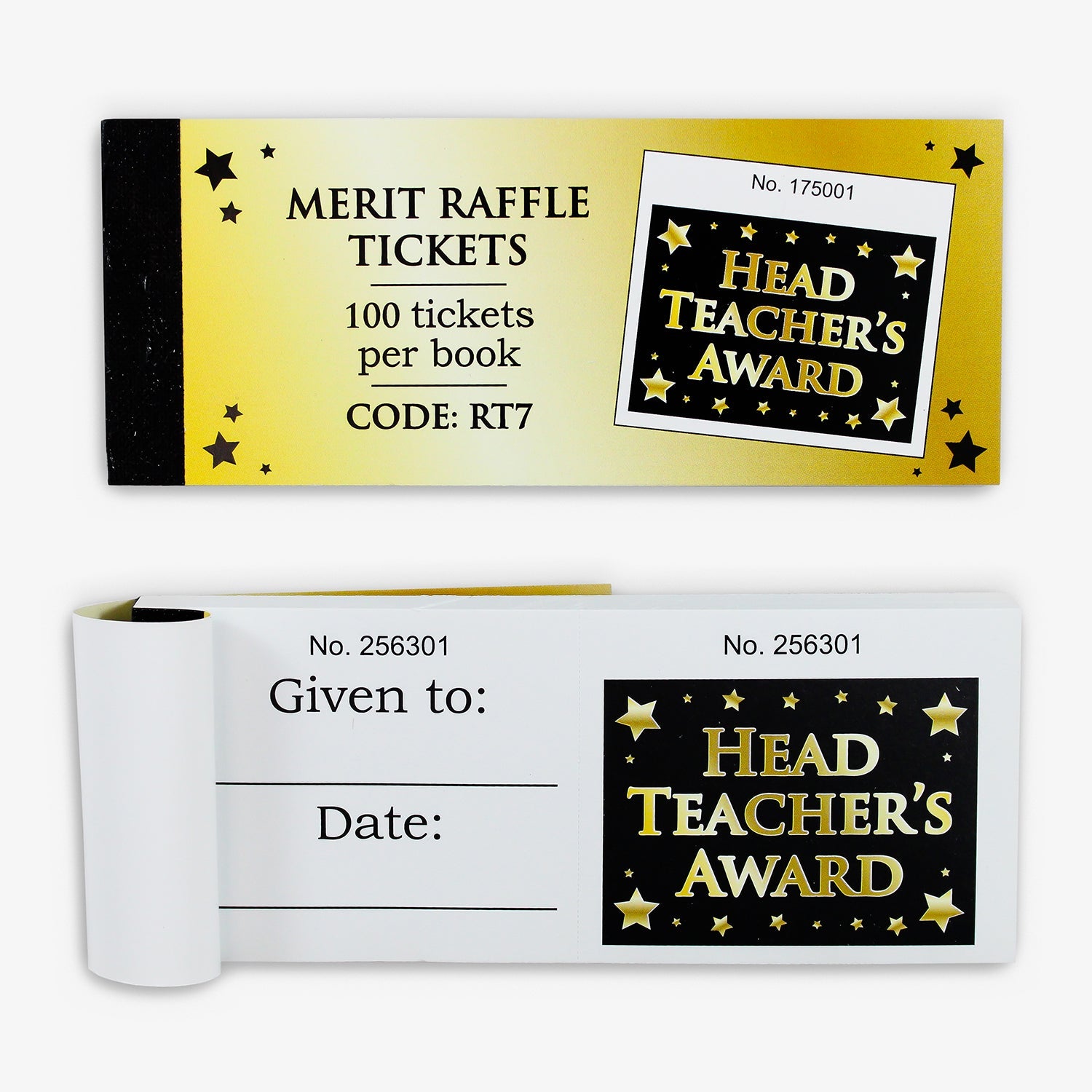 Head Teachers Merit Award Raffle Tickets | 100 per pack