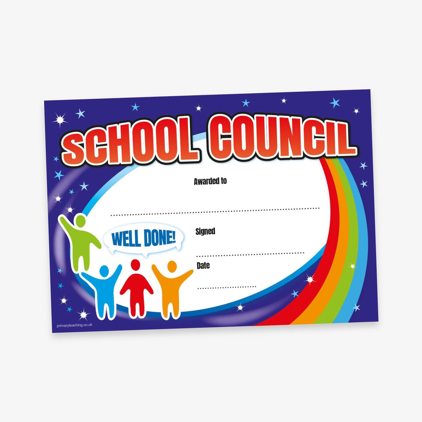 20 School Council Certificates - A5