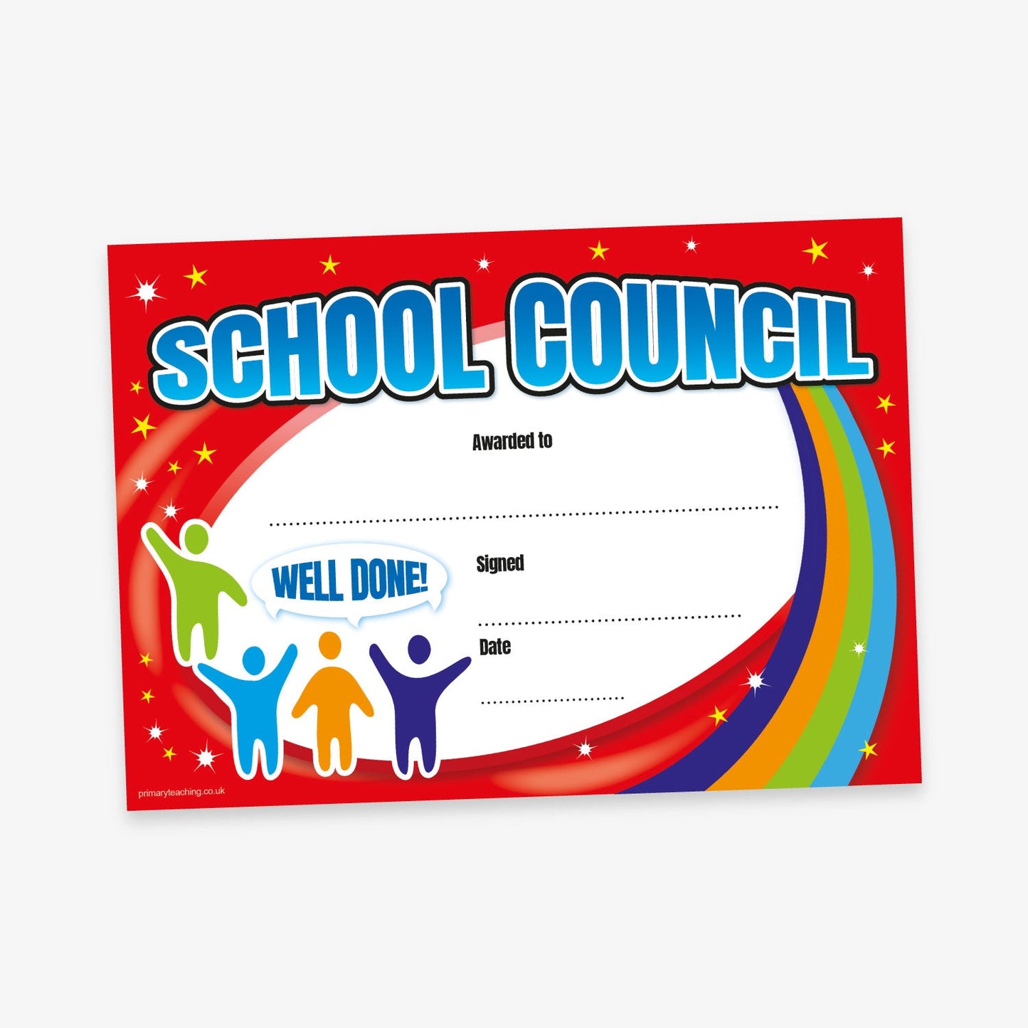 20 School Council Certificates - A5
