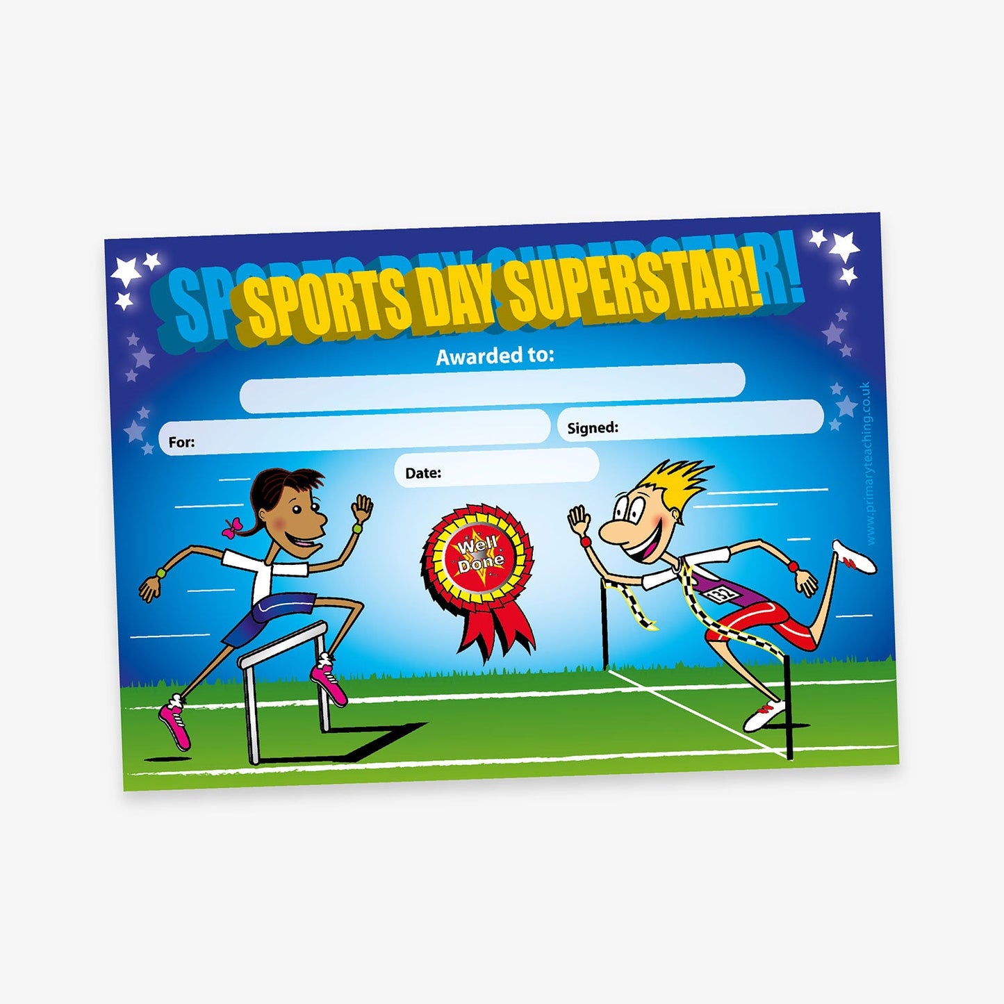 20 Sports Day Superstar Certificates - A5