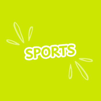 Lime header saying Sports