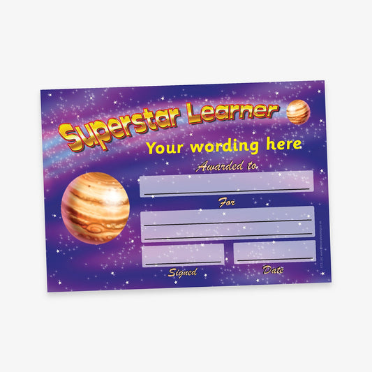 Personalised Superstar Learner Certificate - A5