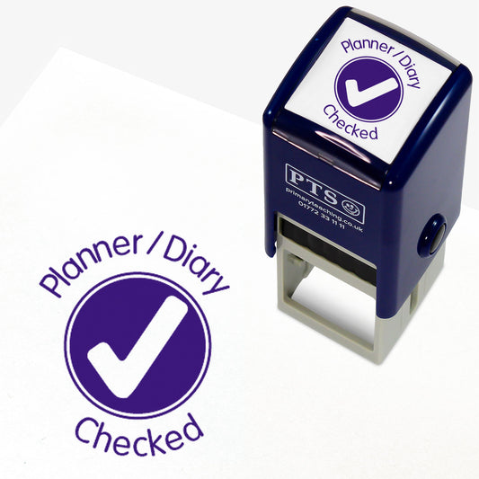 Planner/Diary Checked Stamper - 25mm