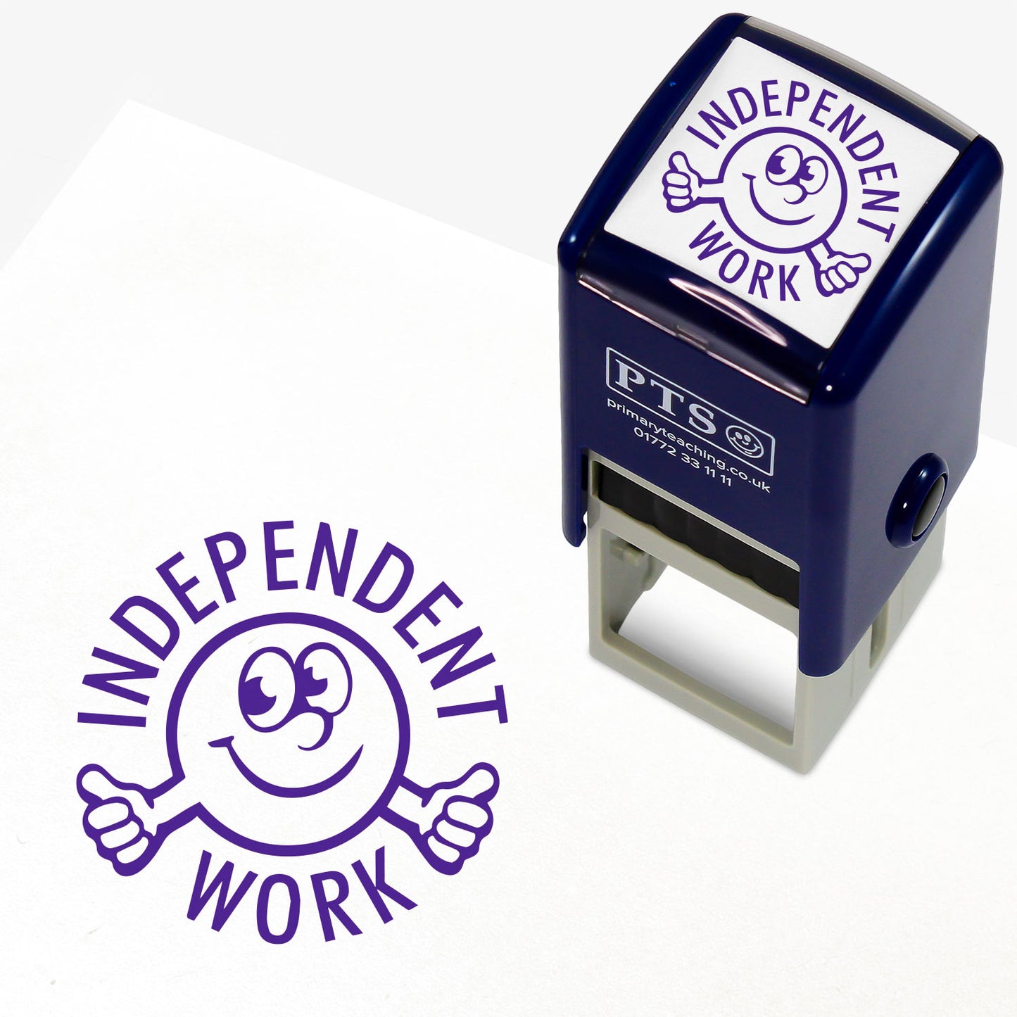 Independent Work Smiley Thumbs Up Stamper - 25mm