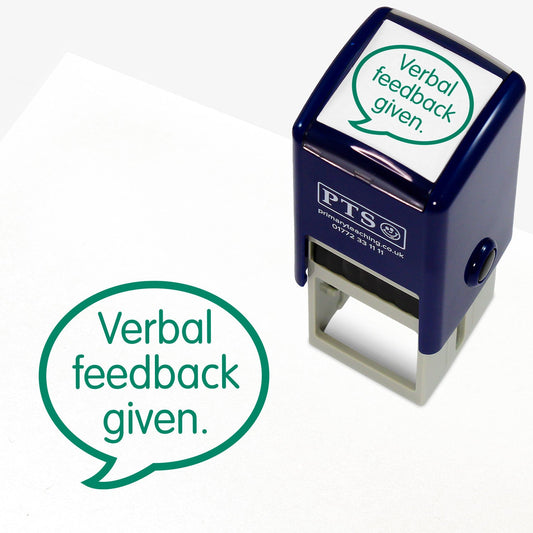 Verbal Feedback Given Stamper - 25mm