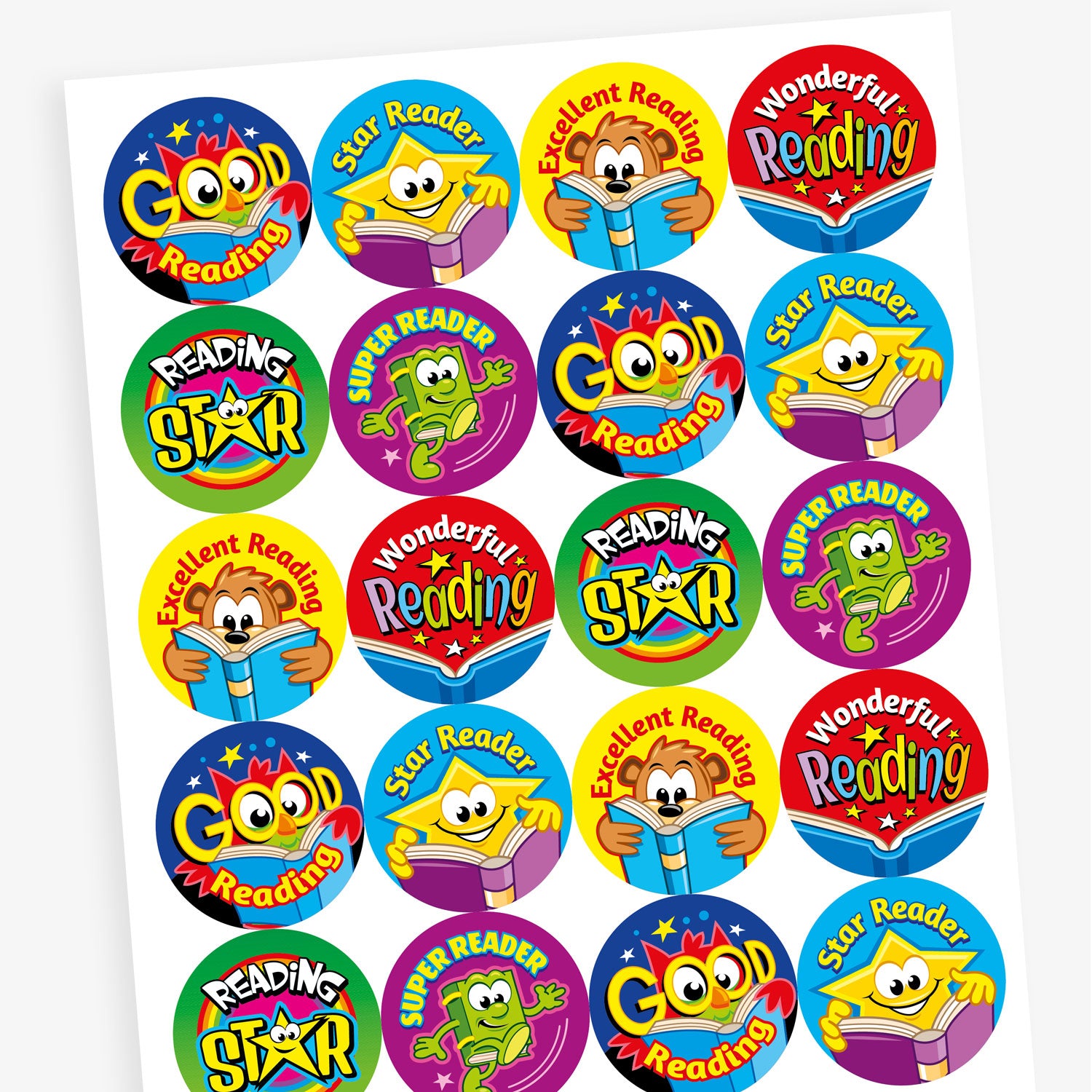 Reading Reward Stickers | 32mm | Choose Your Pack Size