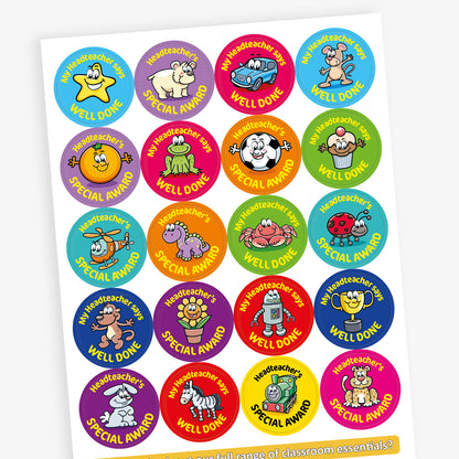 Headteacher's Award Stickers - 32mm