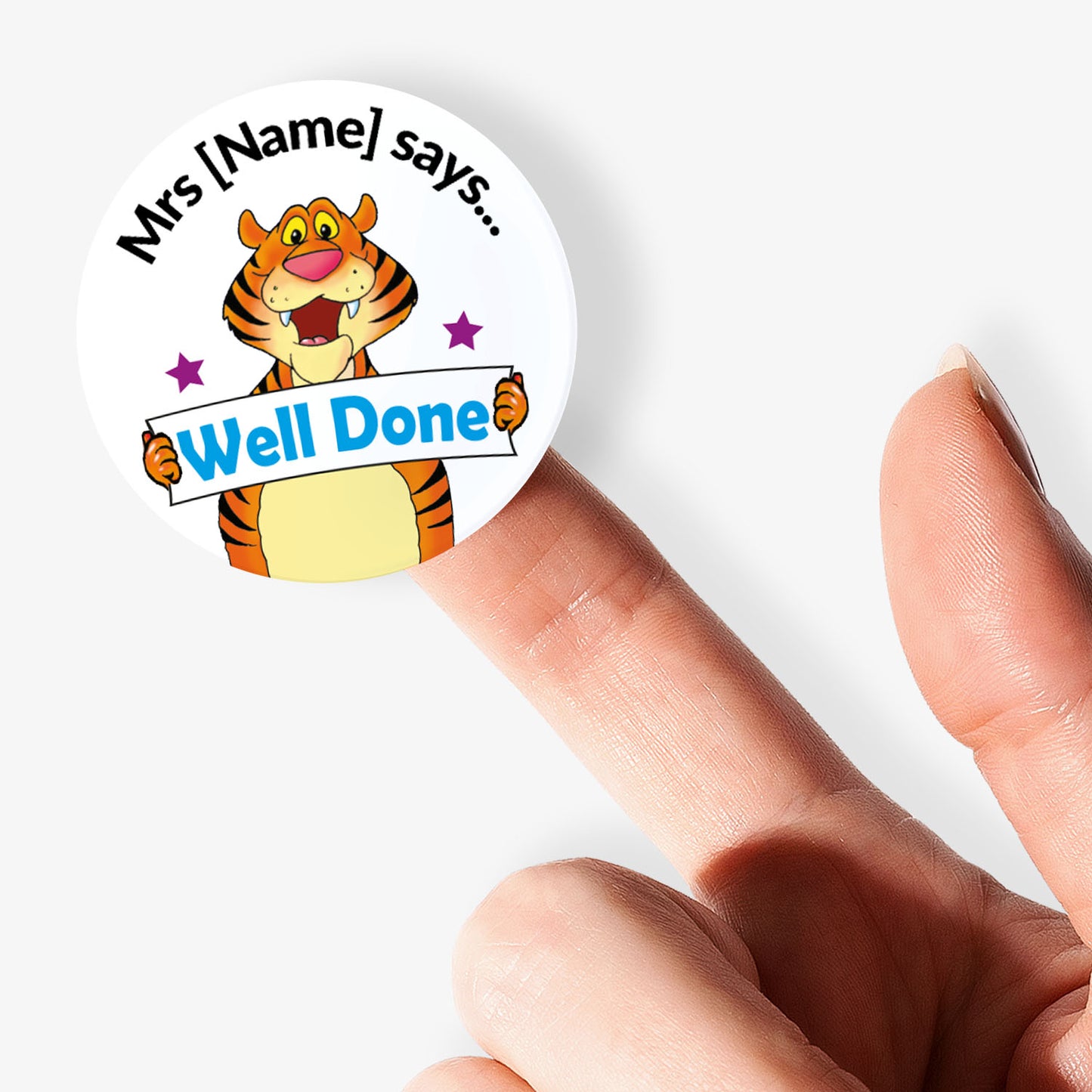 35 Personalised Bubblegum Scented Character Stickers - 37mm