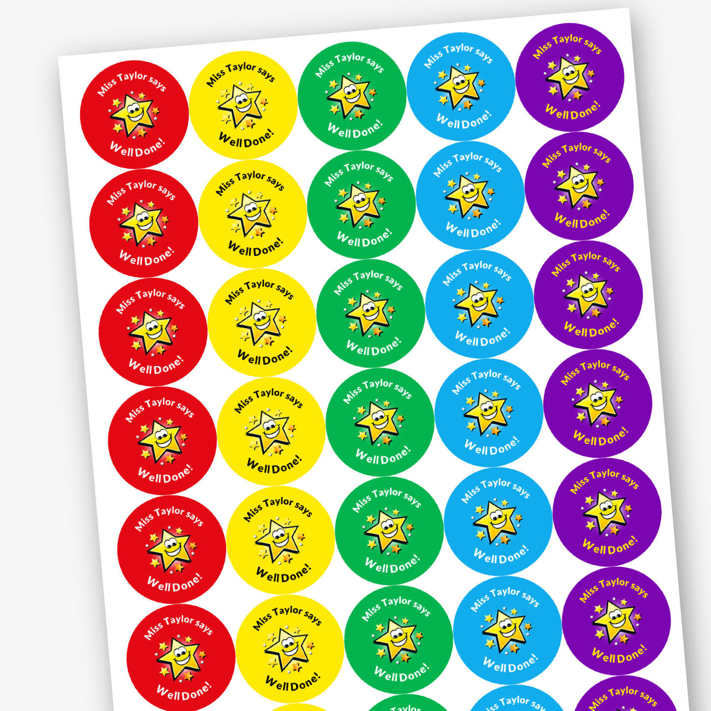 Suggest Sticker Colour Design Your Own Stickers | Colour Mix | x 35 | 37mm
