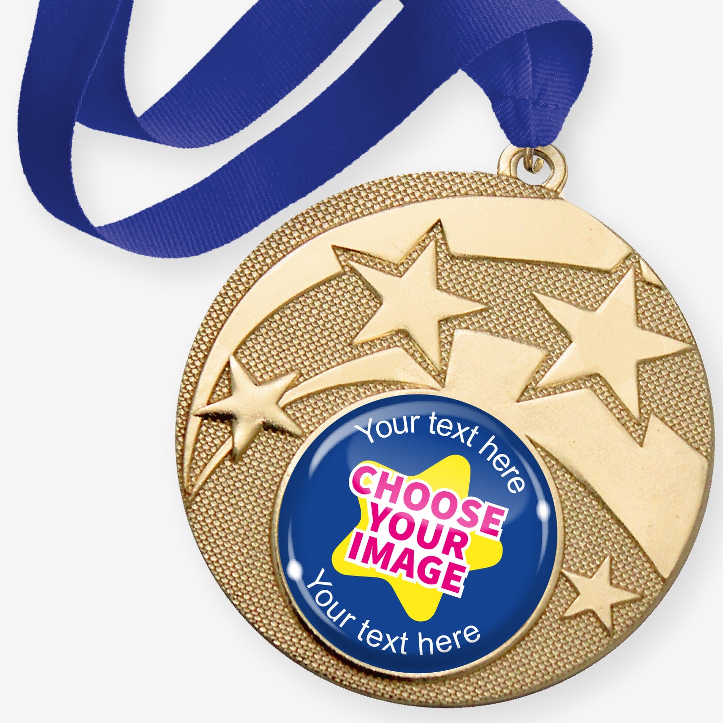 10 Design Your Own Star Medals - Gold