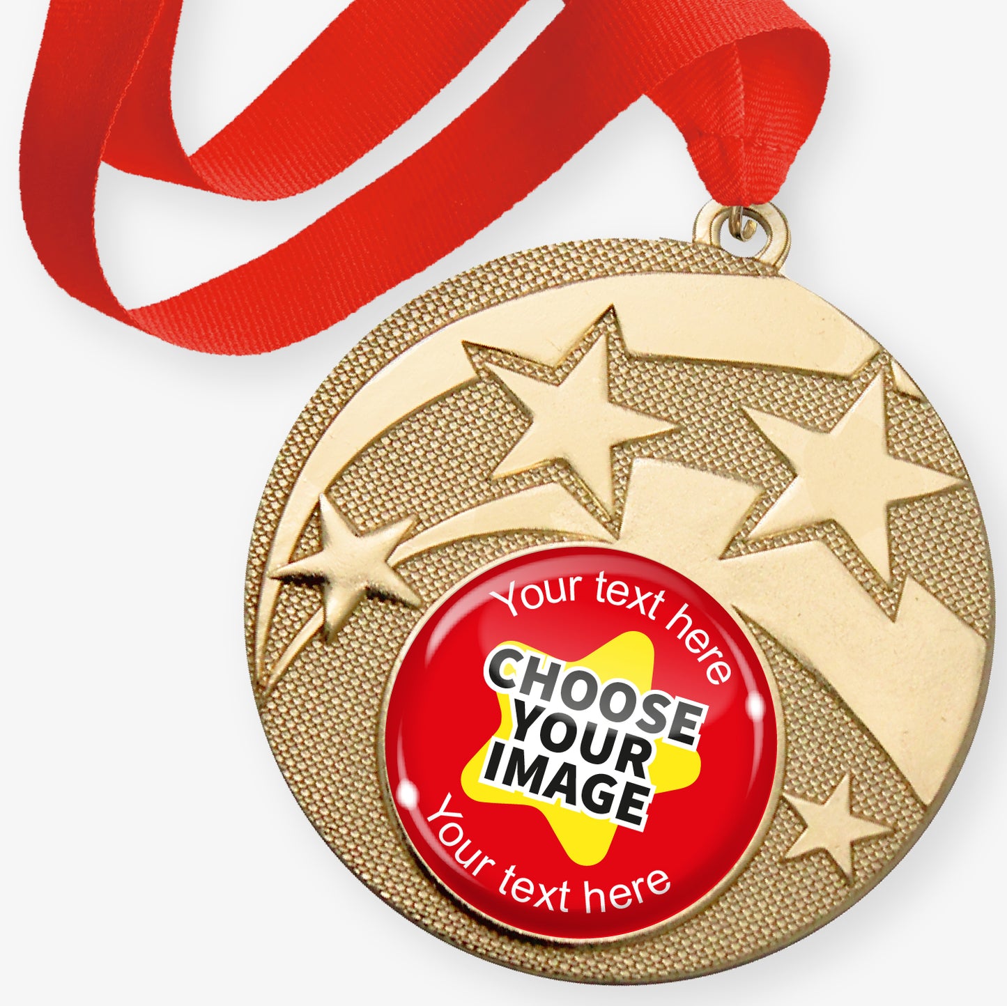 10 Design Your Own Star Medals - Gold