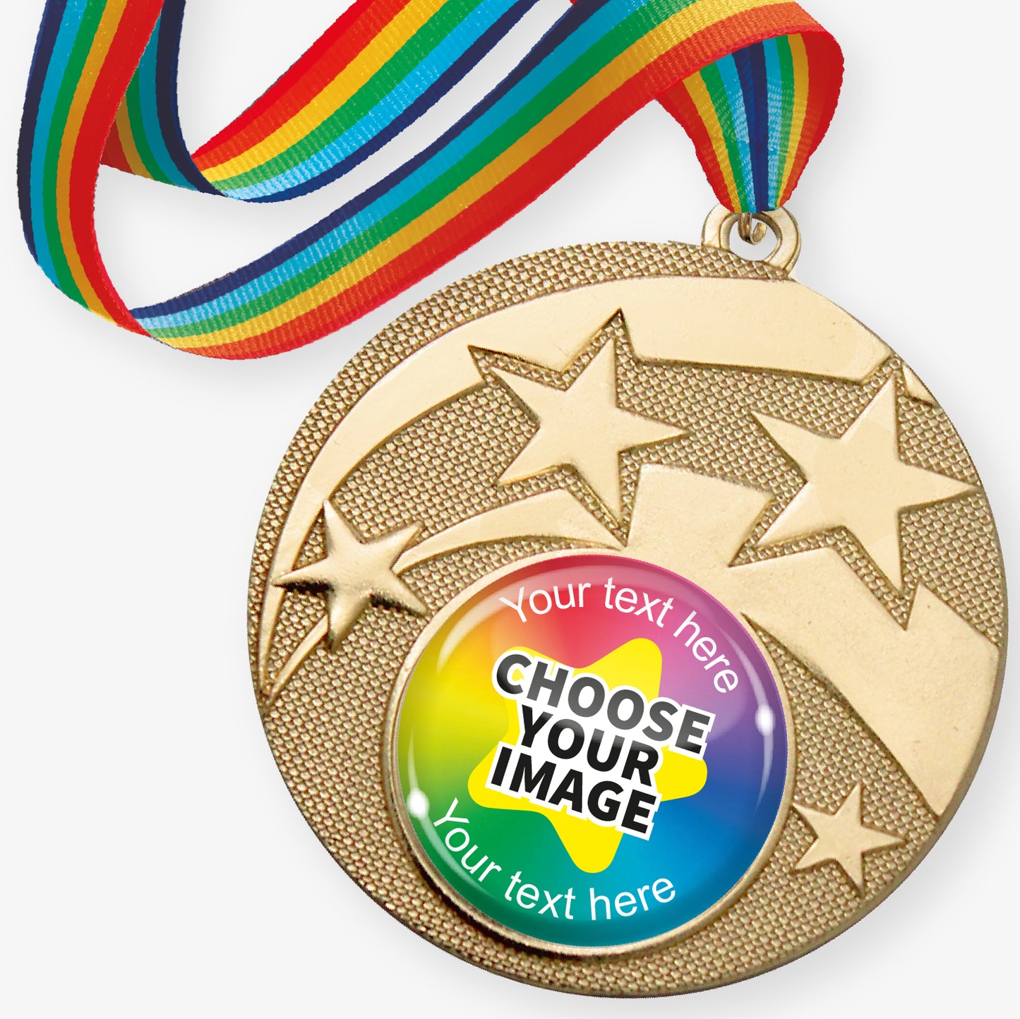 10 Design Your Own Star Medals - Gold