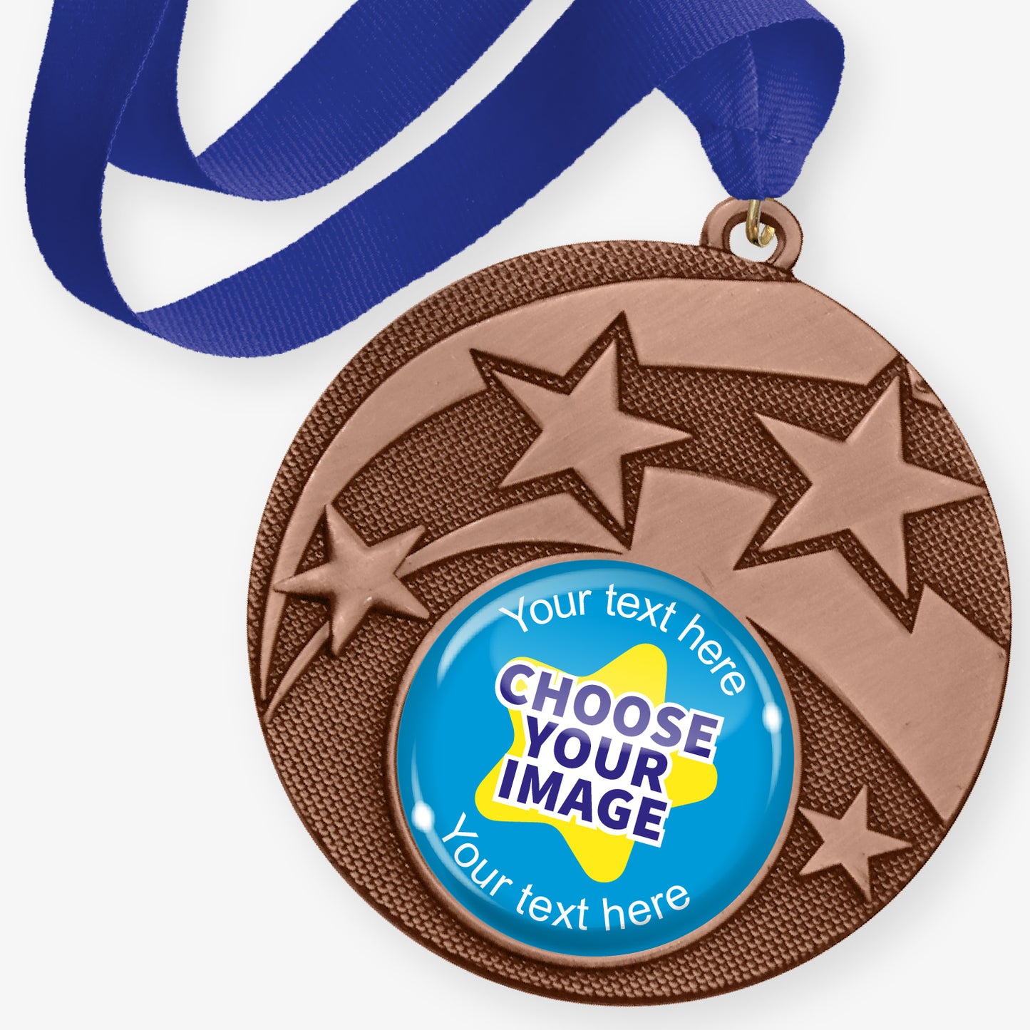 10 Design Your Own Star Medals - Bronze