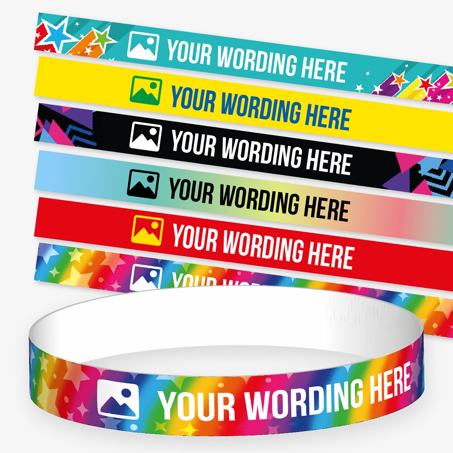 Create Your Own Wristbands Personalised 15mm x 250mm