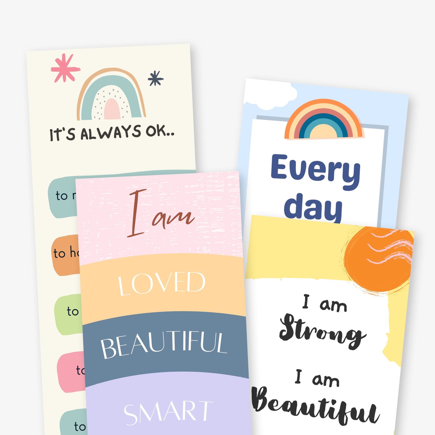 9 Positive Affirmation Bookmarks