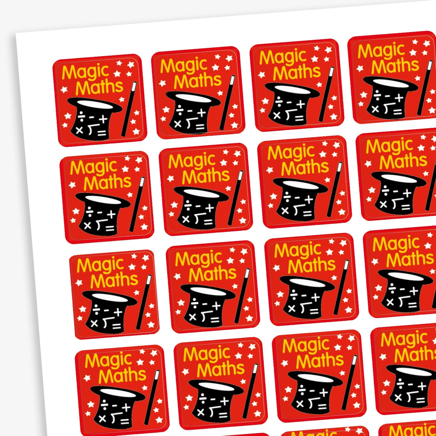 140 Magic Maths Stickers - 16mm