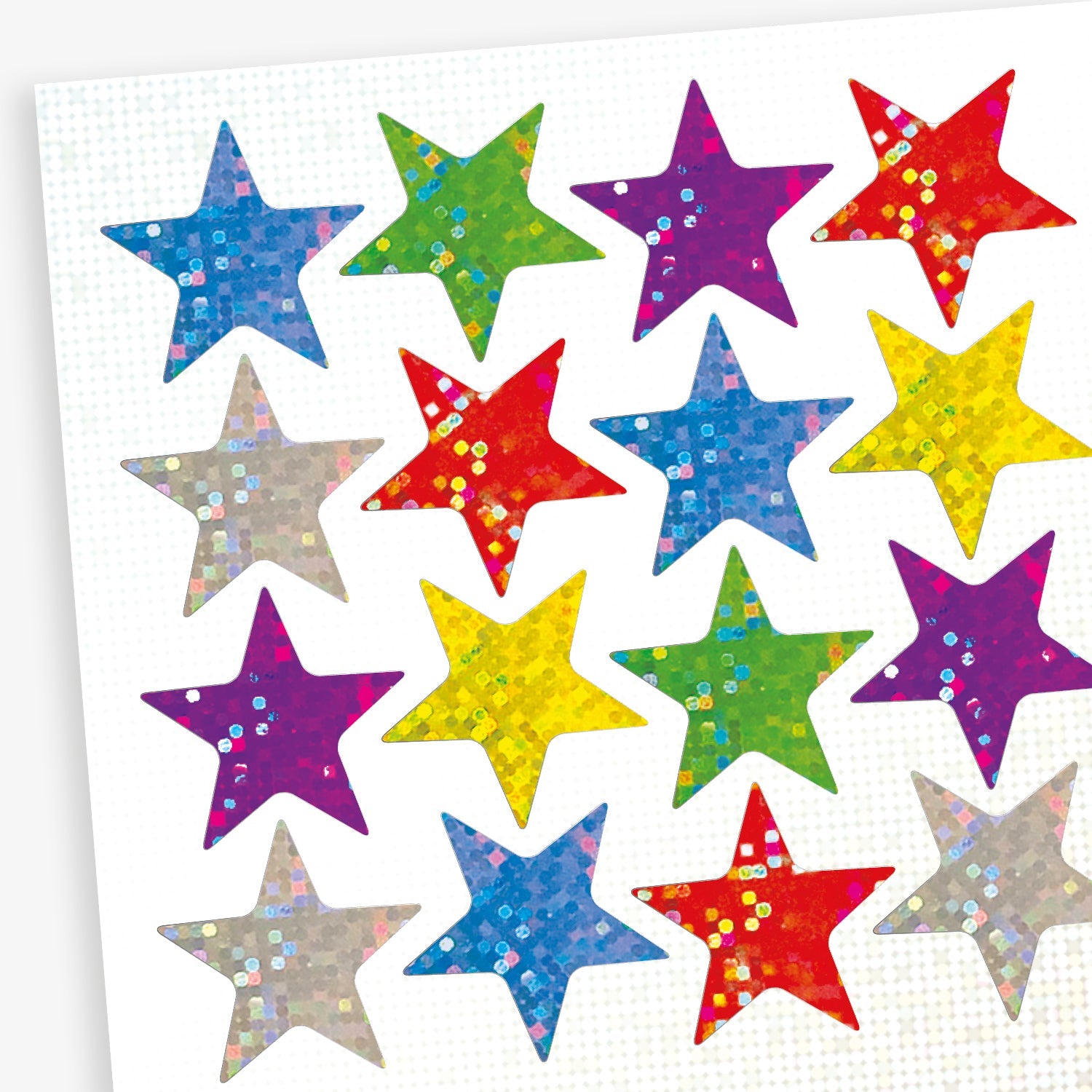 Star Stickers For Kids Holographic Star Stickers In 6 Assorted Colours