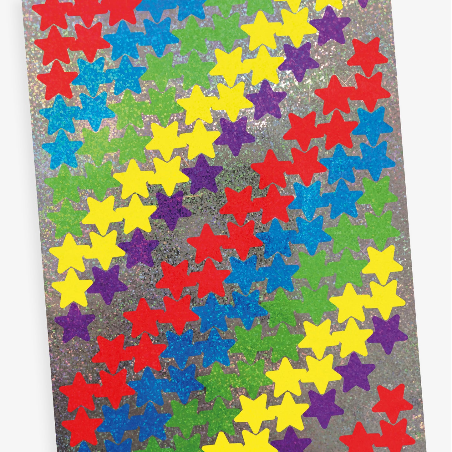 140 Holographic Coloured Star Stickers - 20mm