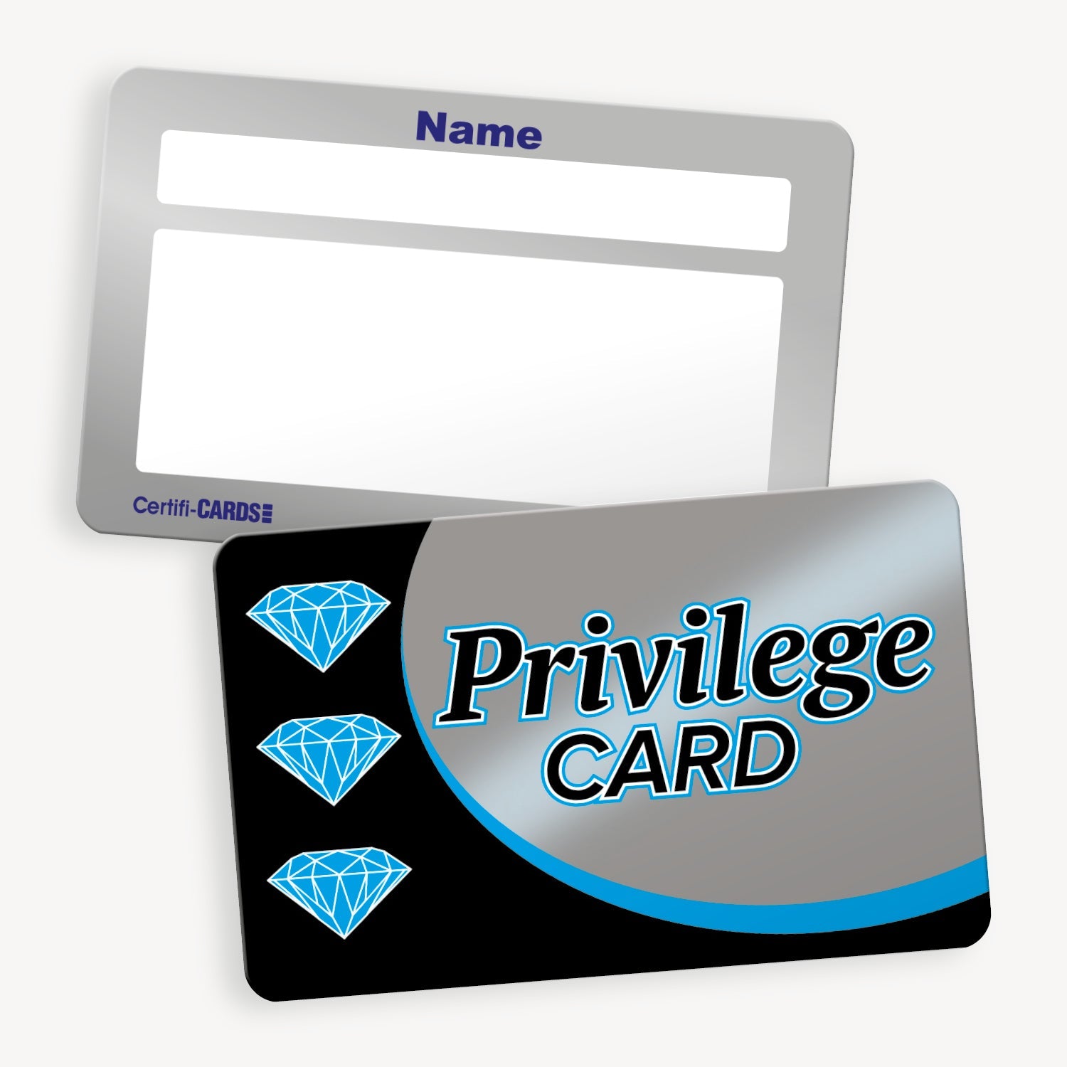 Privilege Level Card Privilege Card CertifiCARDs | 10 CertifiCARDs | 86 x 54mm