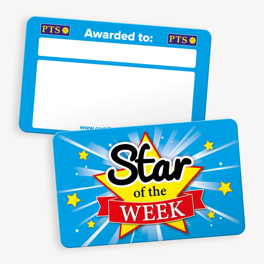 10 Star of the Week CertifiCARDs