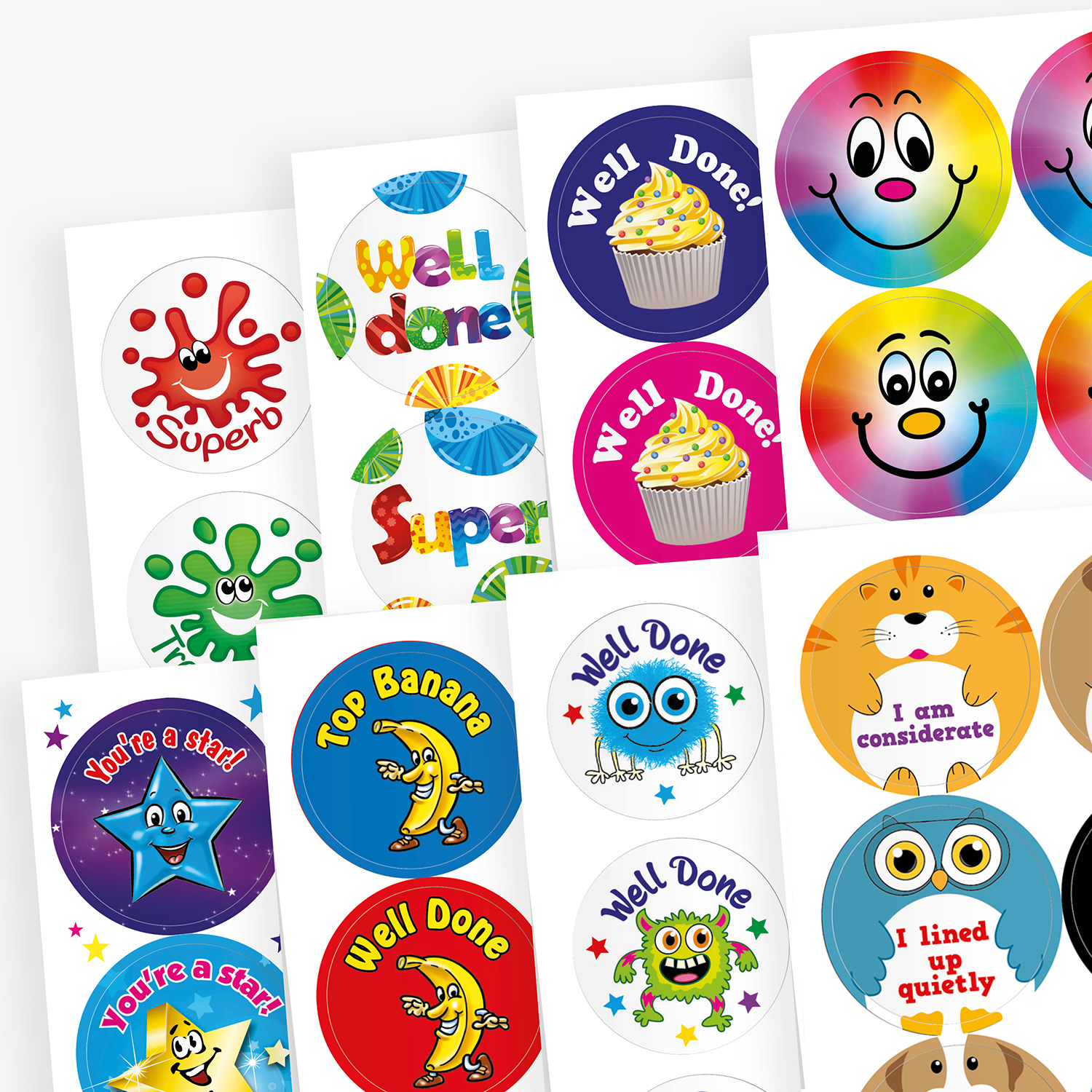 Scented Reward Stickers | Value Pack | 32mm | 160 Stickers