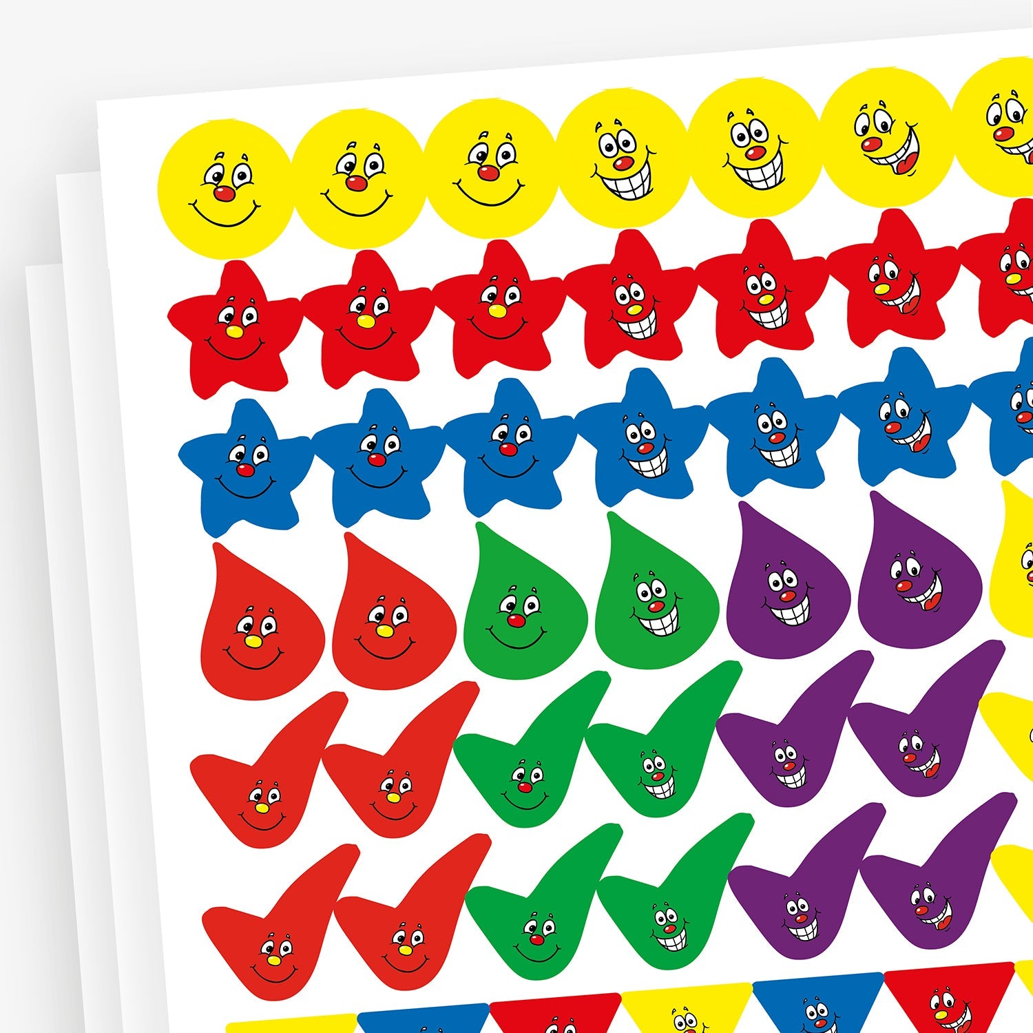 Stickers Value Pack | Expressions | x 1400 | Pupil Rewards