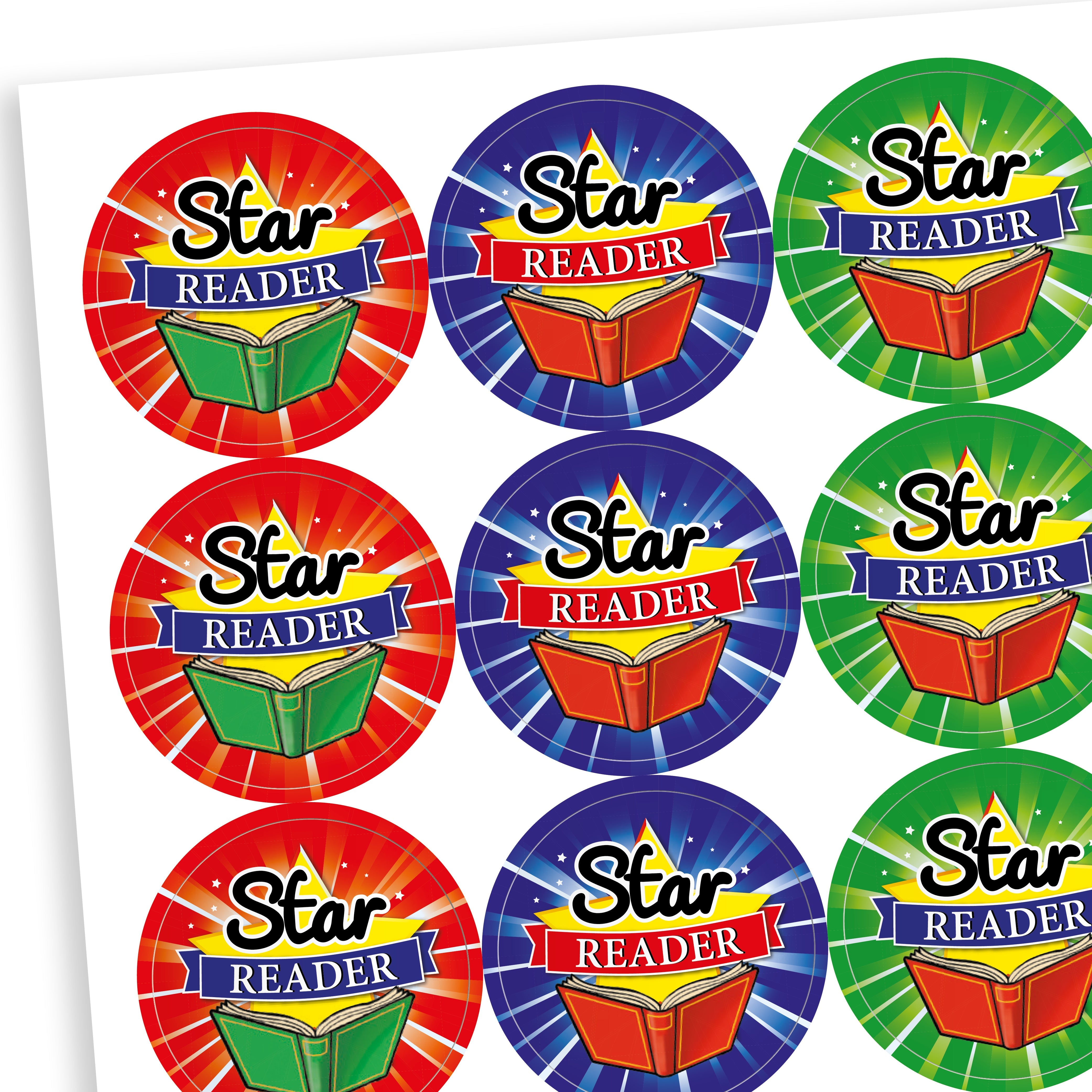 Star Reader Stickers | 30 Stickers | 25mm | Rewards