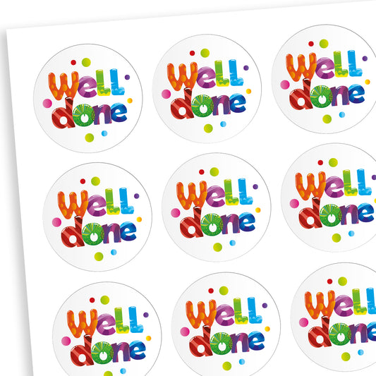 Well Done Stickers - 25mm