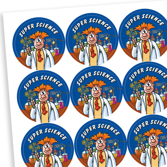 30 Super Science Stickers - 25mm