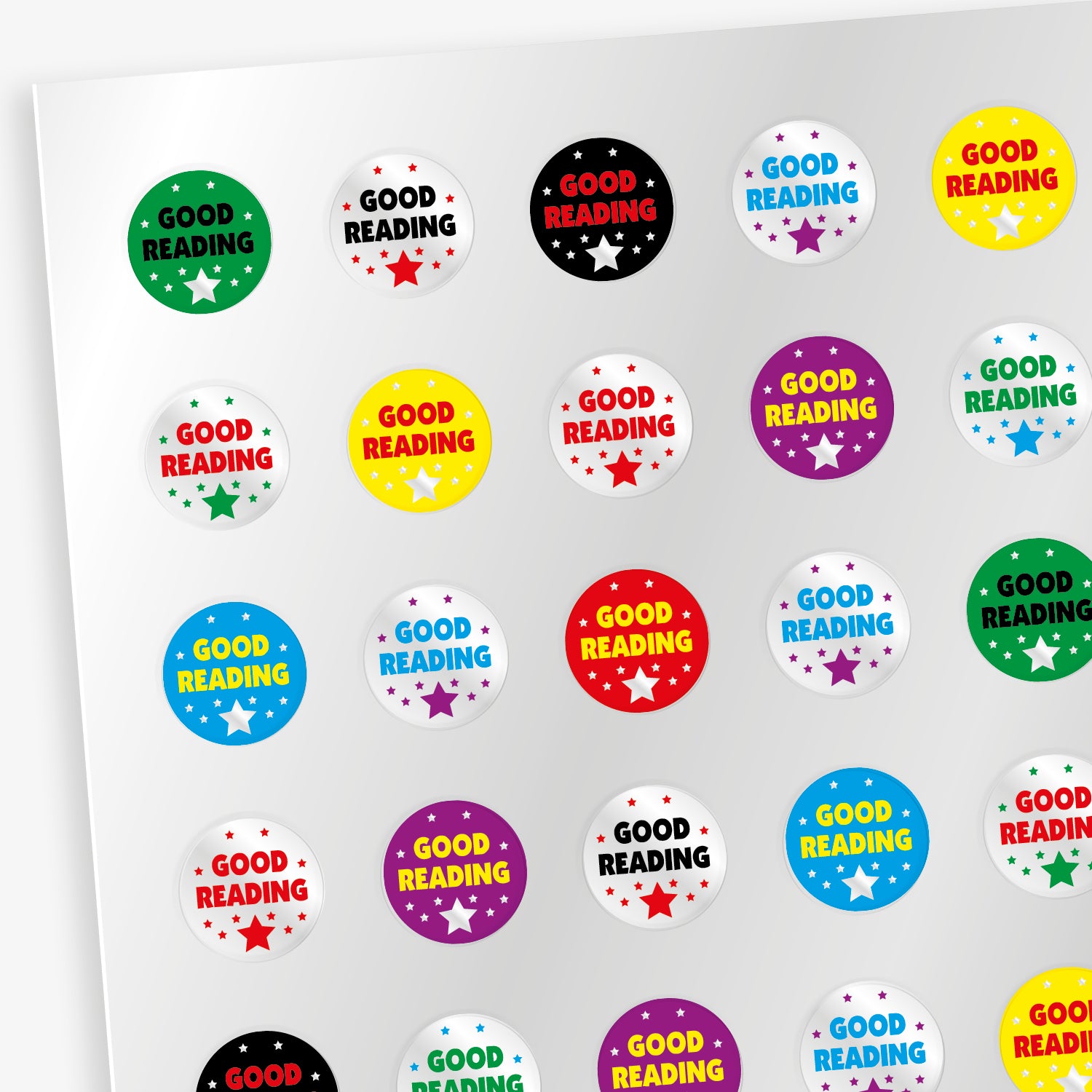 Good Reading Stickers | Metallic | Value Pack | Diddi Dot