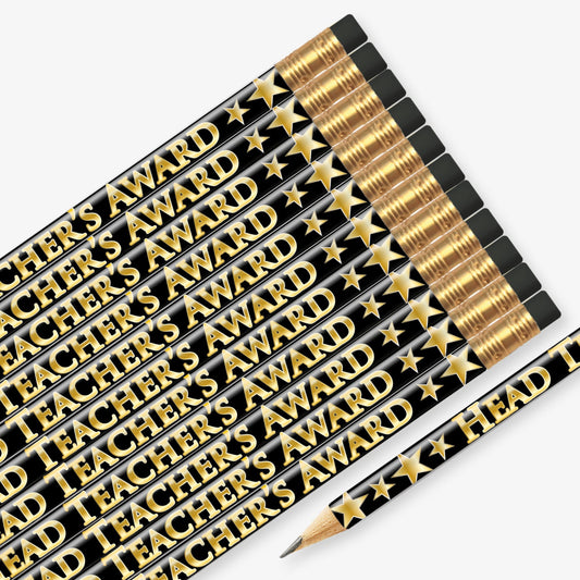 12 Head Teacher's Award Star Pencils