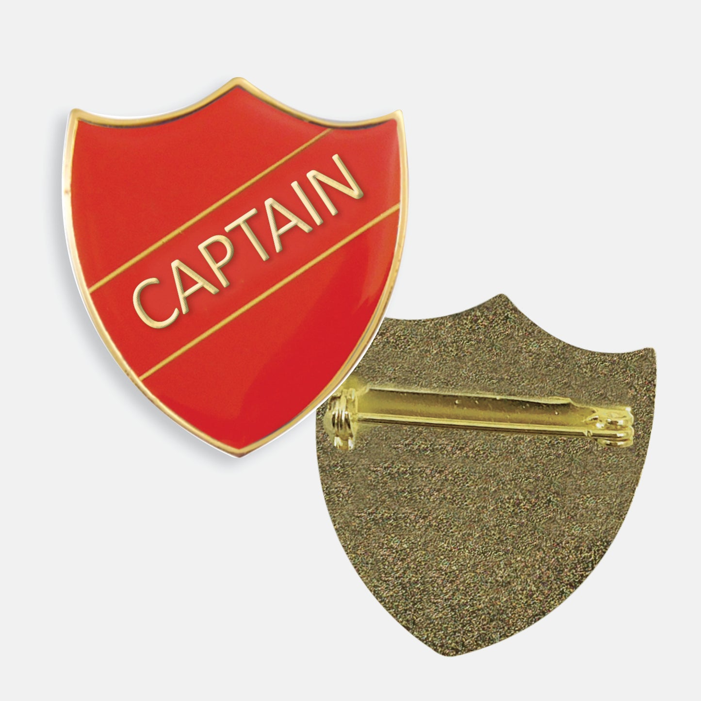 Enamel Captain Shield Badge
