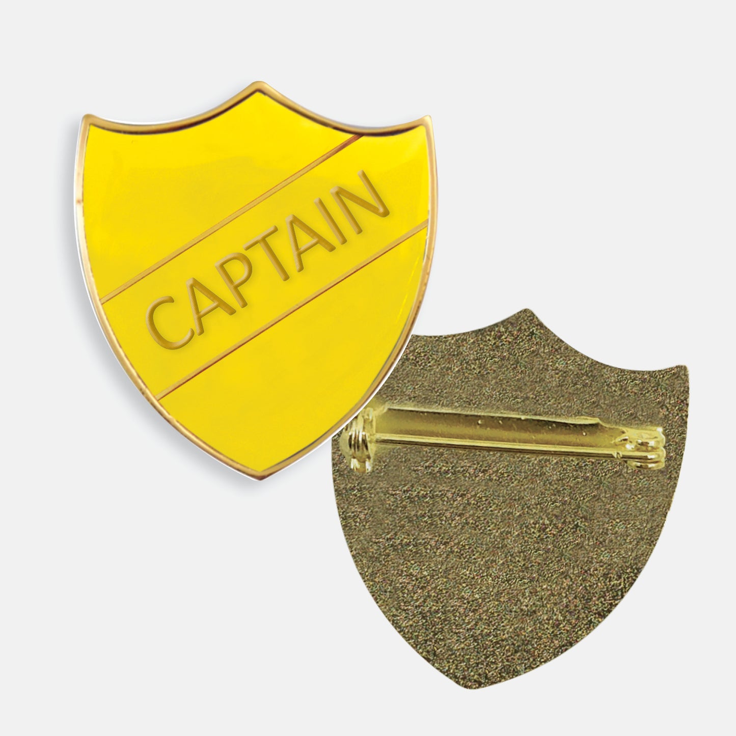 Enamel Captain Shield Badge