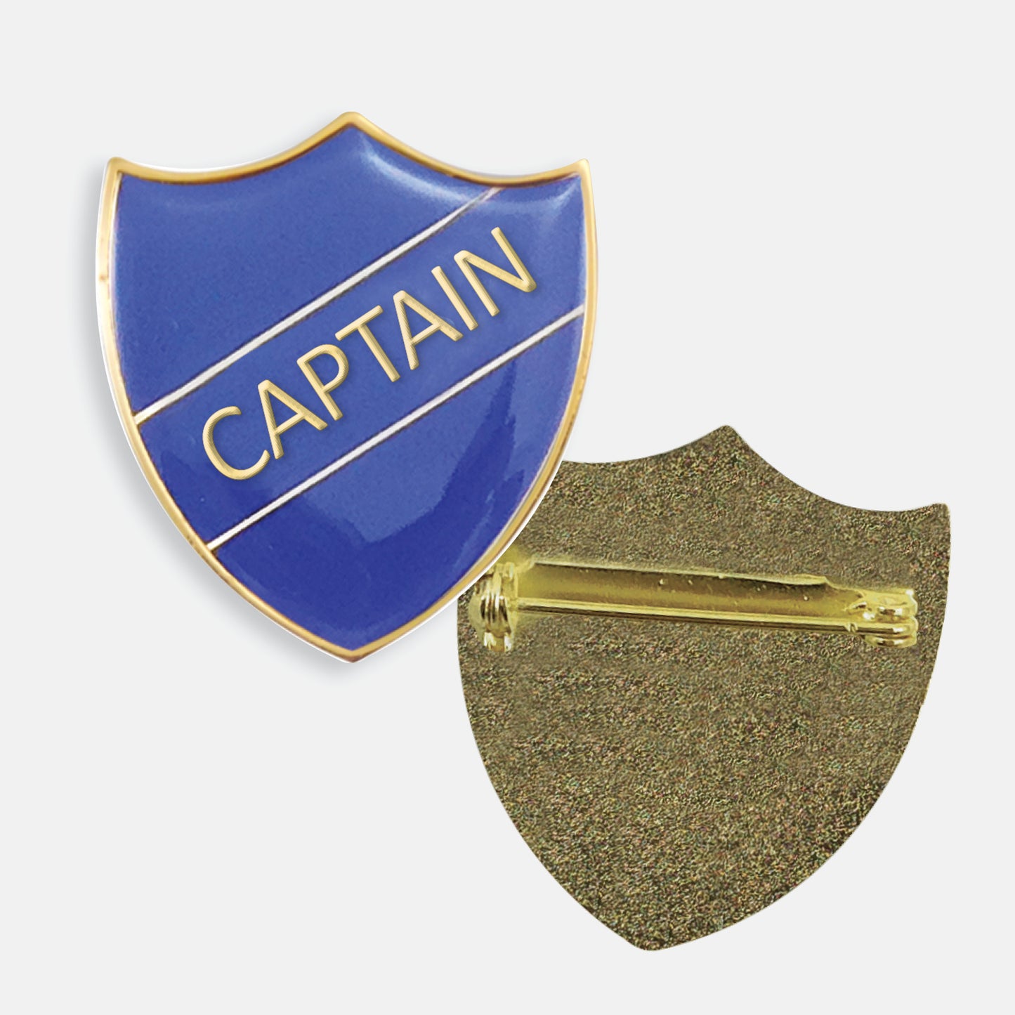 Enamel Captain Shield Badge