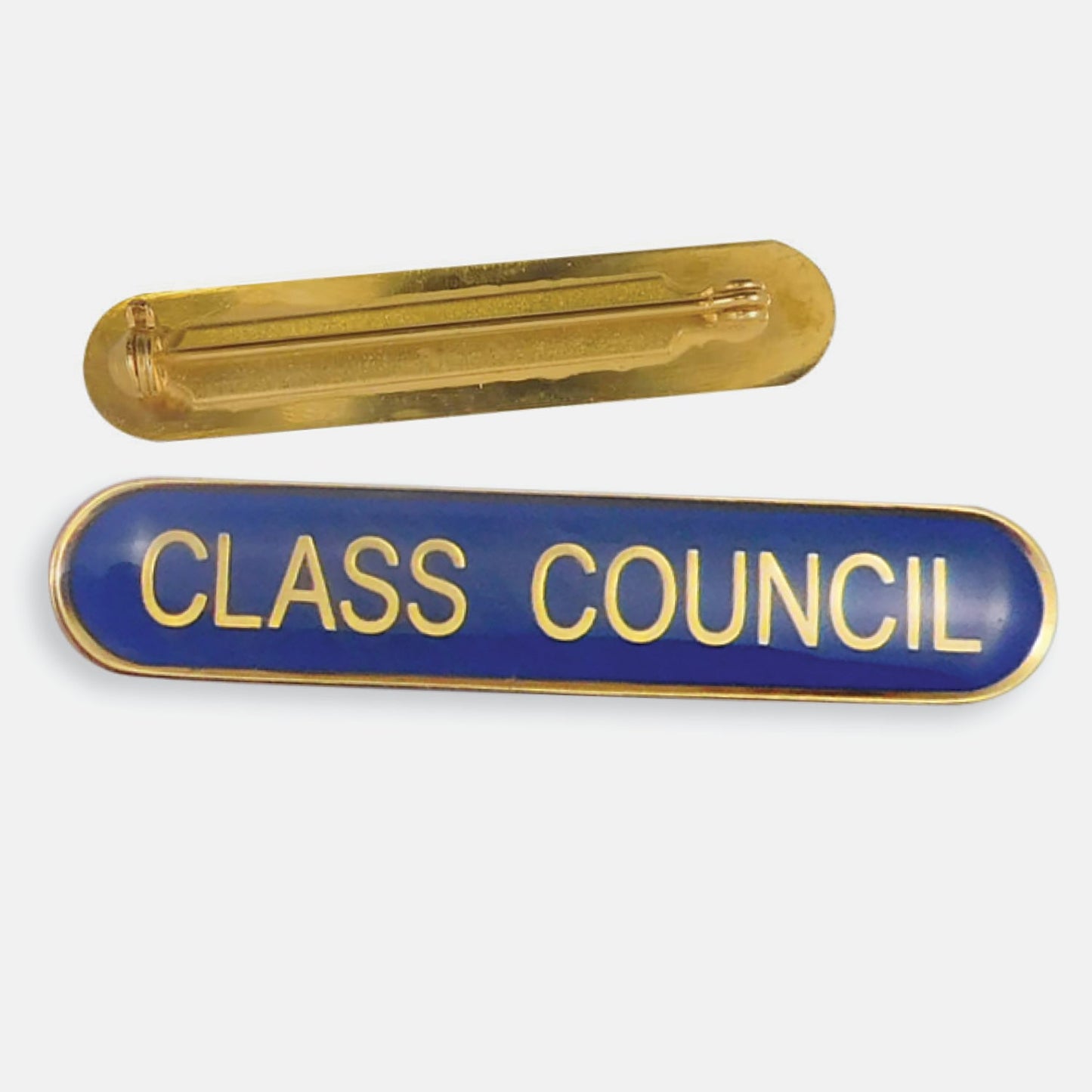 Enamel Class Council Bar Badge - Blue - 45 x 9mm