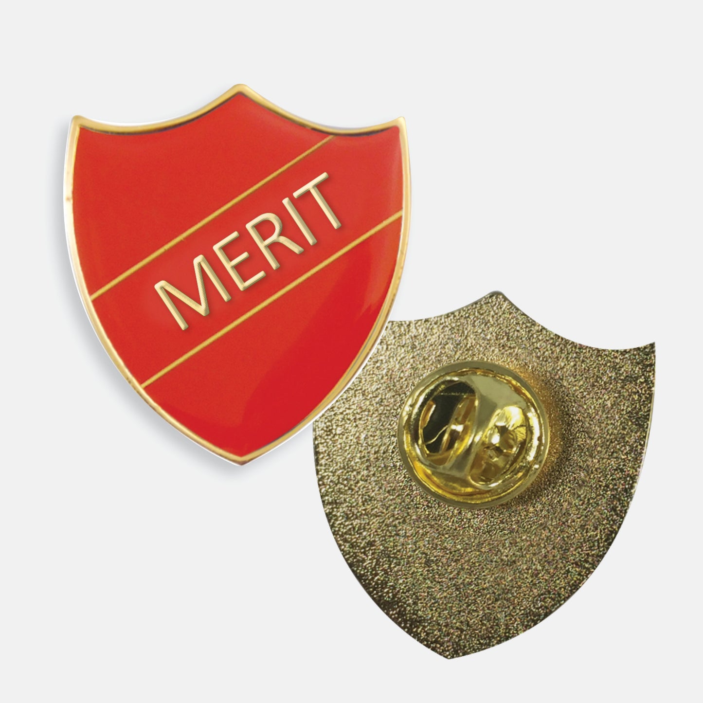 Enamel Merit Shield Badge - 30 x 26mm