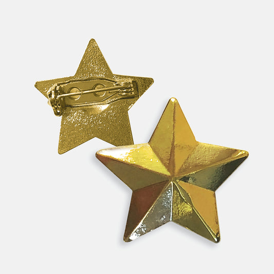 Metal Star 3D Badge - 25mm
