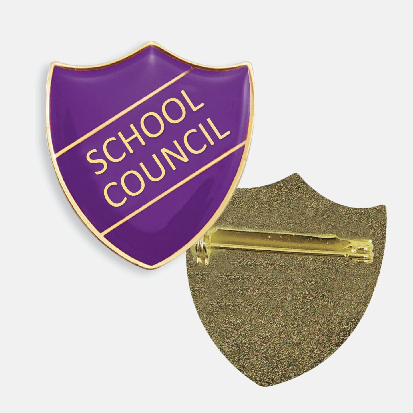 Enamel School Council Shield Badge - 30 x 26mm