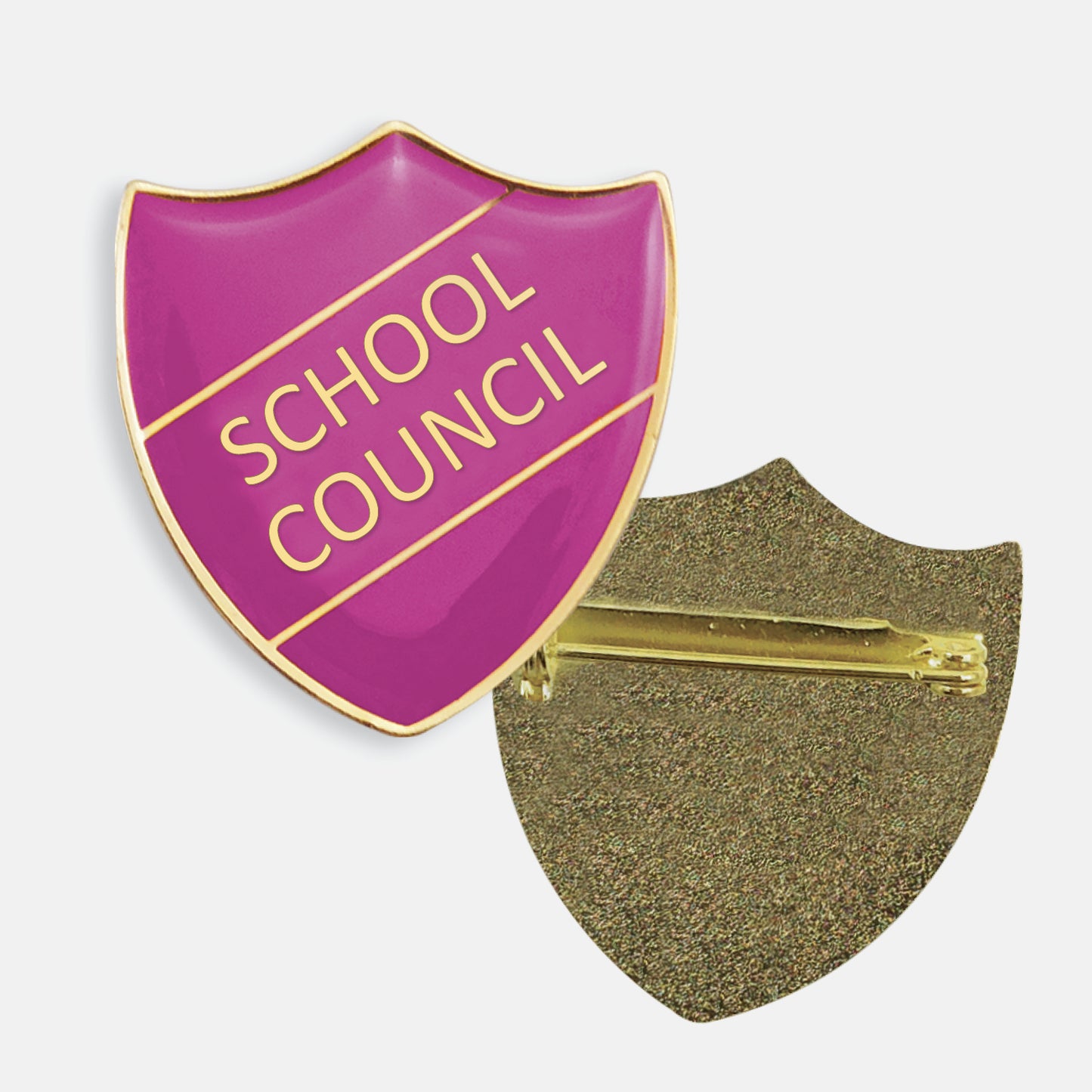 Enamel School Council Shield Badge - 30 x 26mm