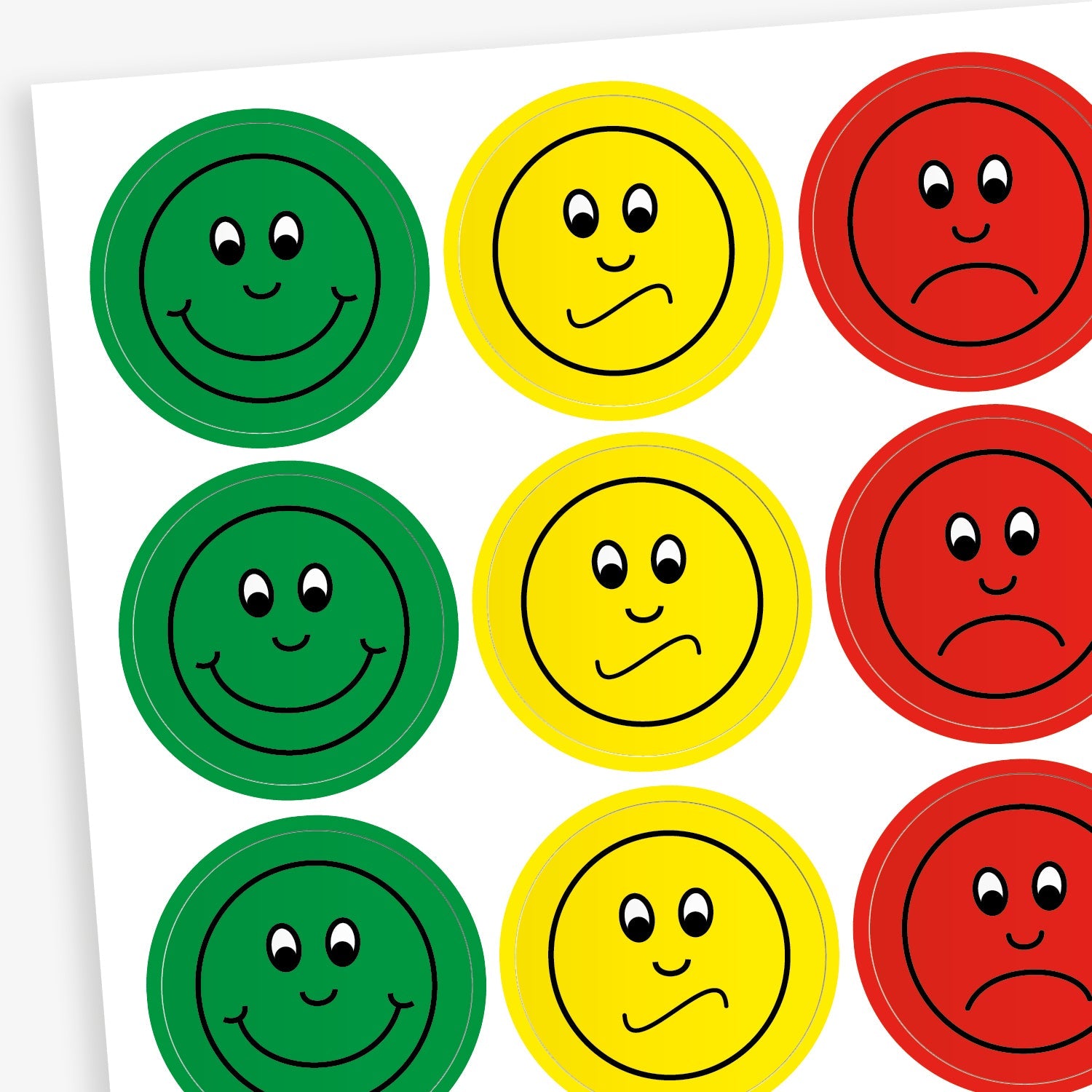 Behavior Sticker Call Center Behaviour Stickers | Mixed Faces | 70 Stickers | 25mm